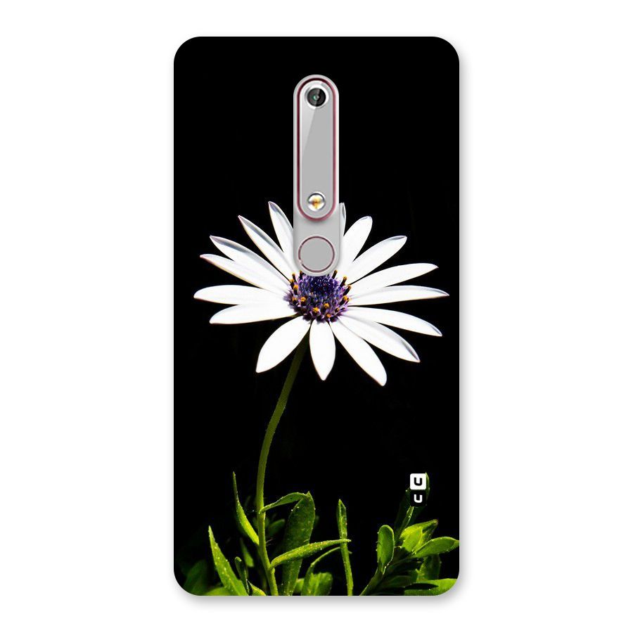 Flower White Spring Back Case for Nokia 6.1