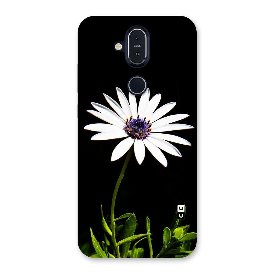 Flower White Spring Back Case for Nokia 8.1