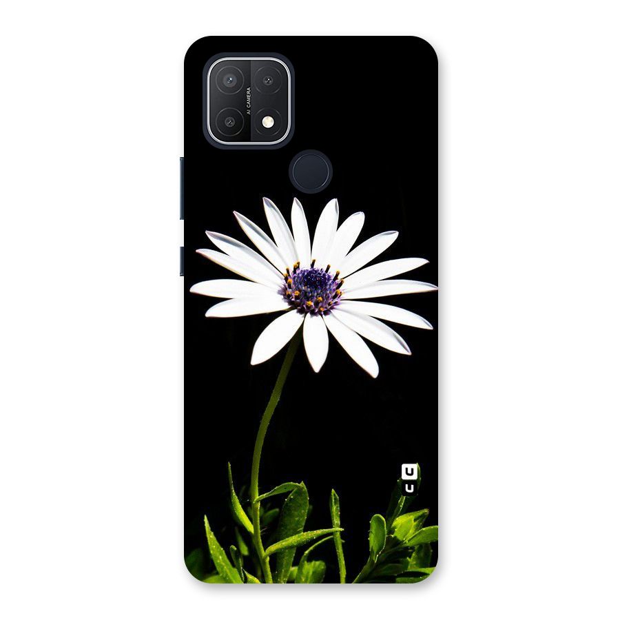 Flower White Spring Back Case for Oppo A15s