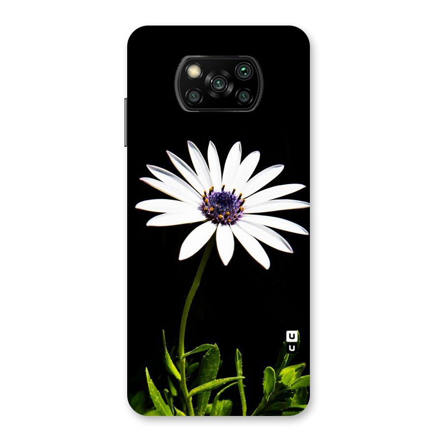 Flower White Spring Back Case for Poco X3