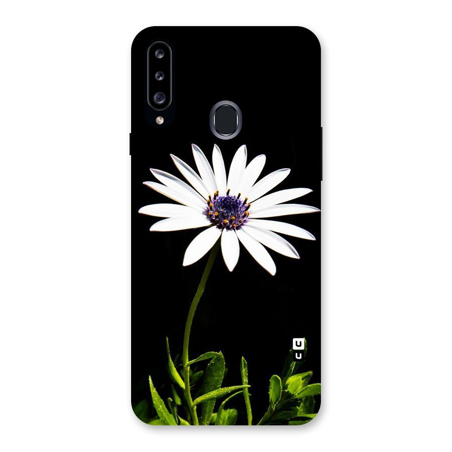 Flower White Spring Back Case for Samsung Galaxy A20s