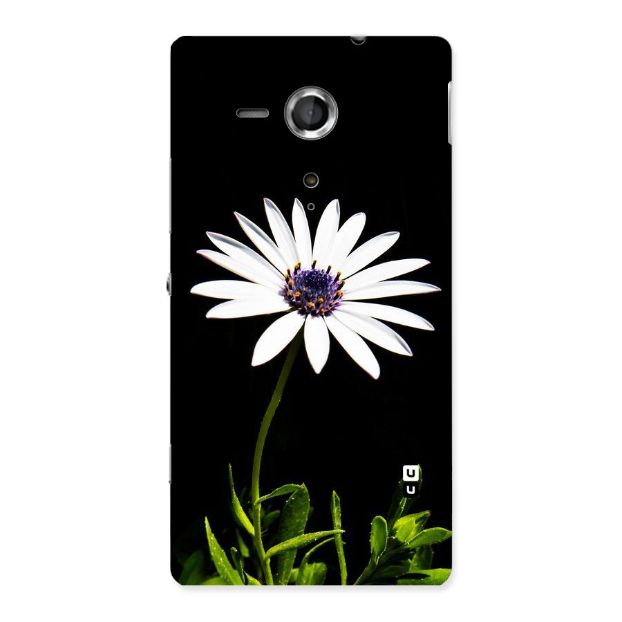 Flower White Spring Back Case for Sony Xperia SP