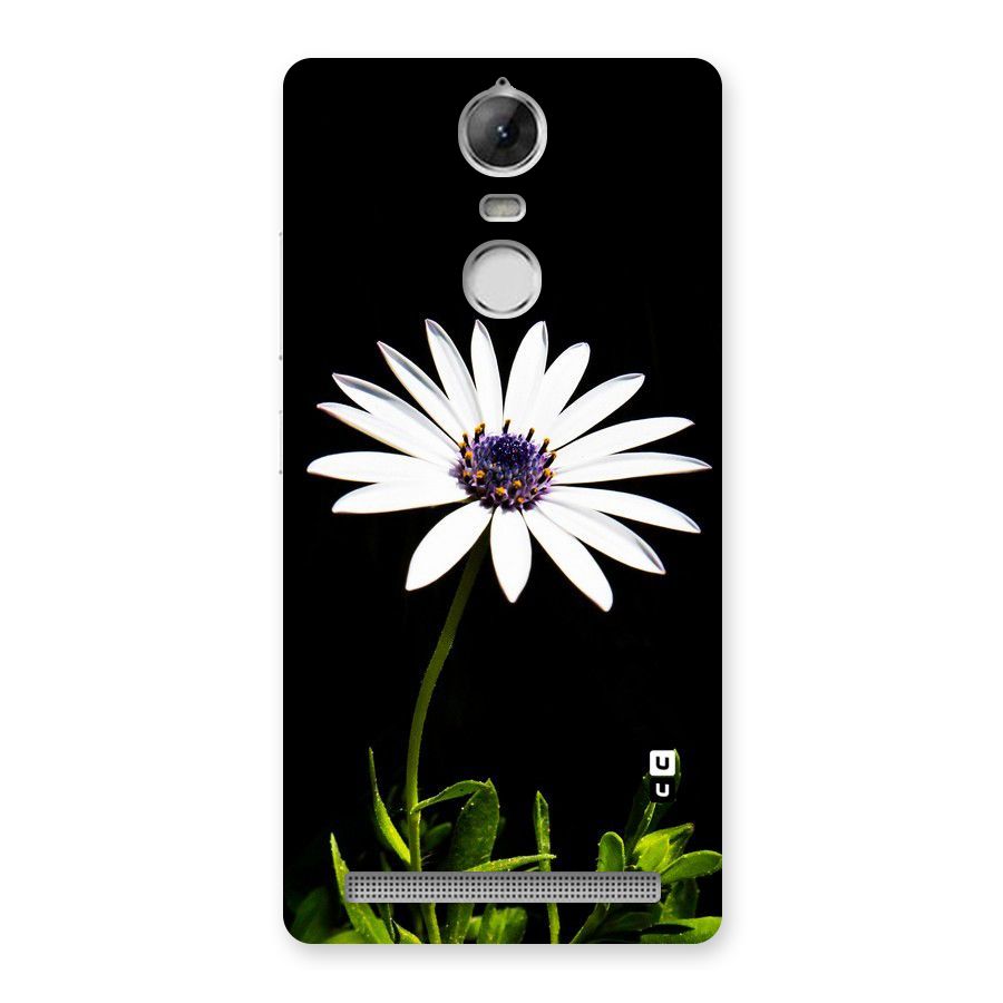 Flower White Spring Back Case for Vibe K5 Note