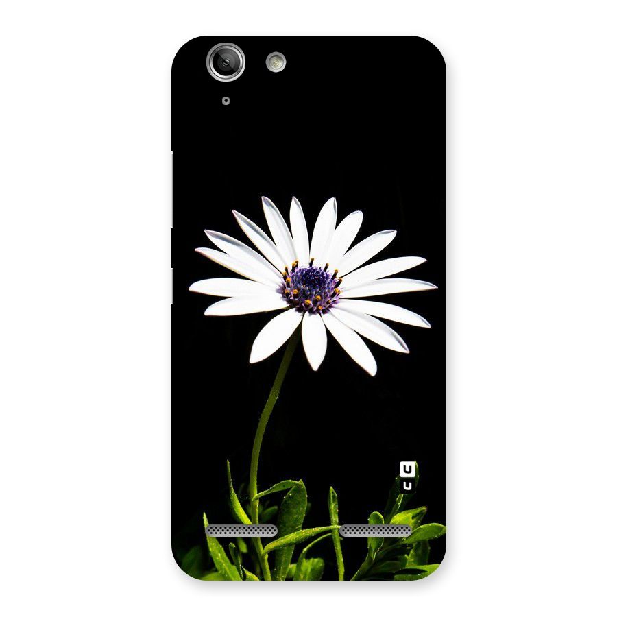 Flower White Spring Back Case for Vibe K5 Plus