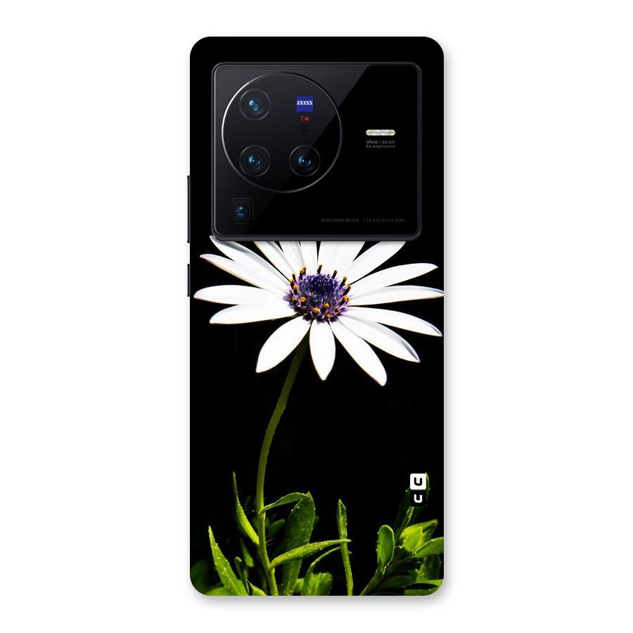 Flower White Spring Back Case for Vivo X80 Pro