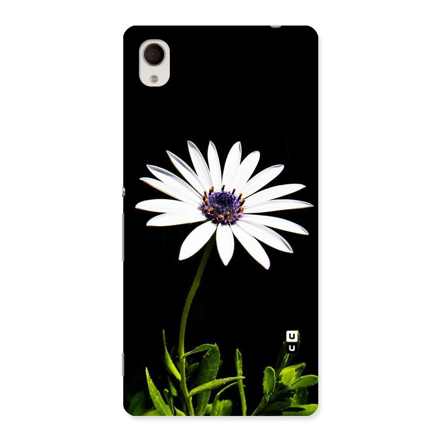 Flower White Spring Back Case for Xperia M4 Aqua