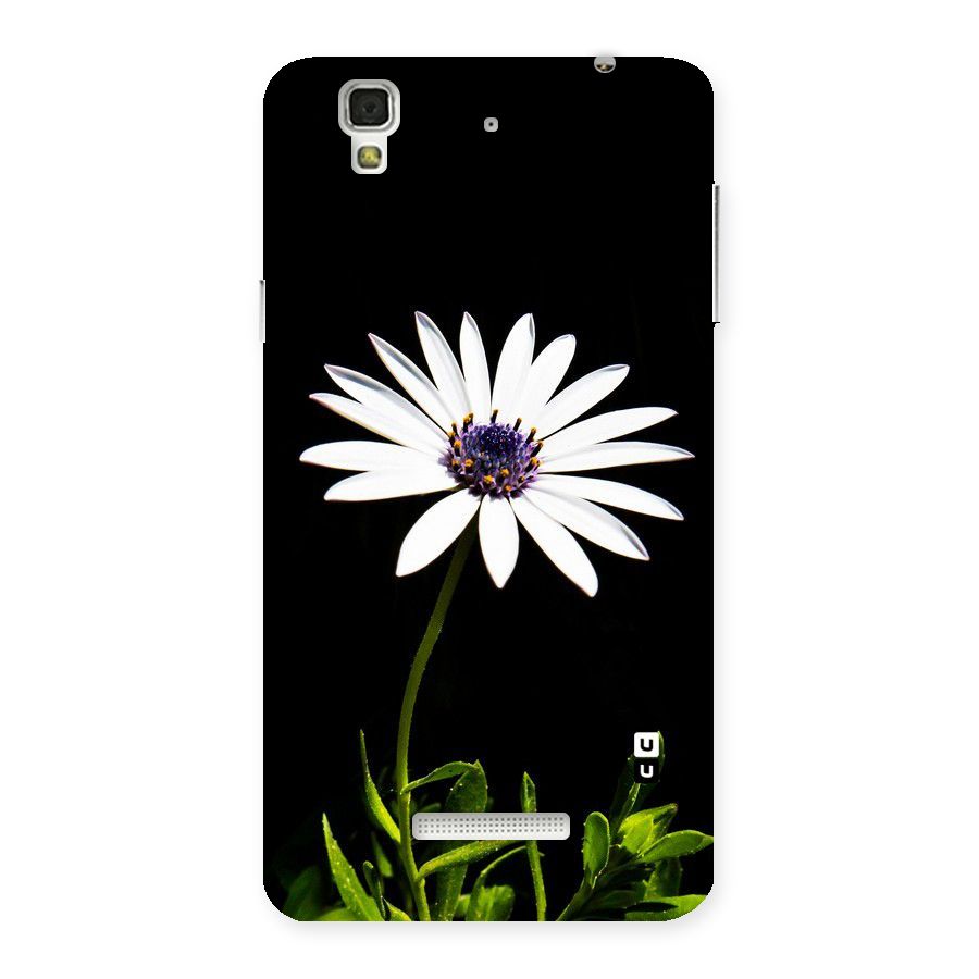 Flower White Spring Back Case for YU Yureka Plus