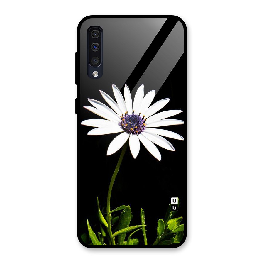 Flower White Spring Glass Back Case for Galaxy A30s