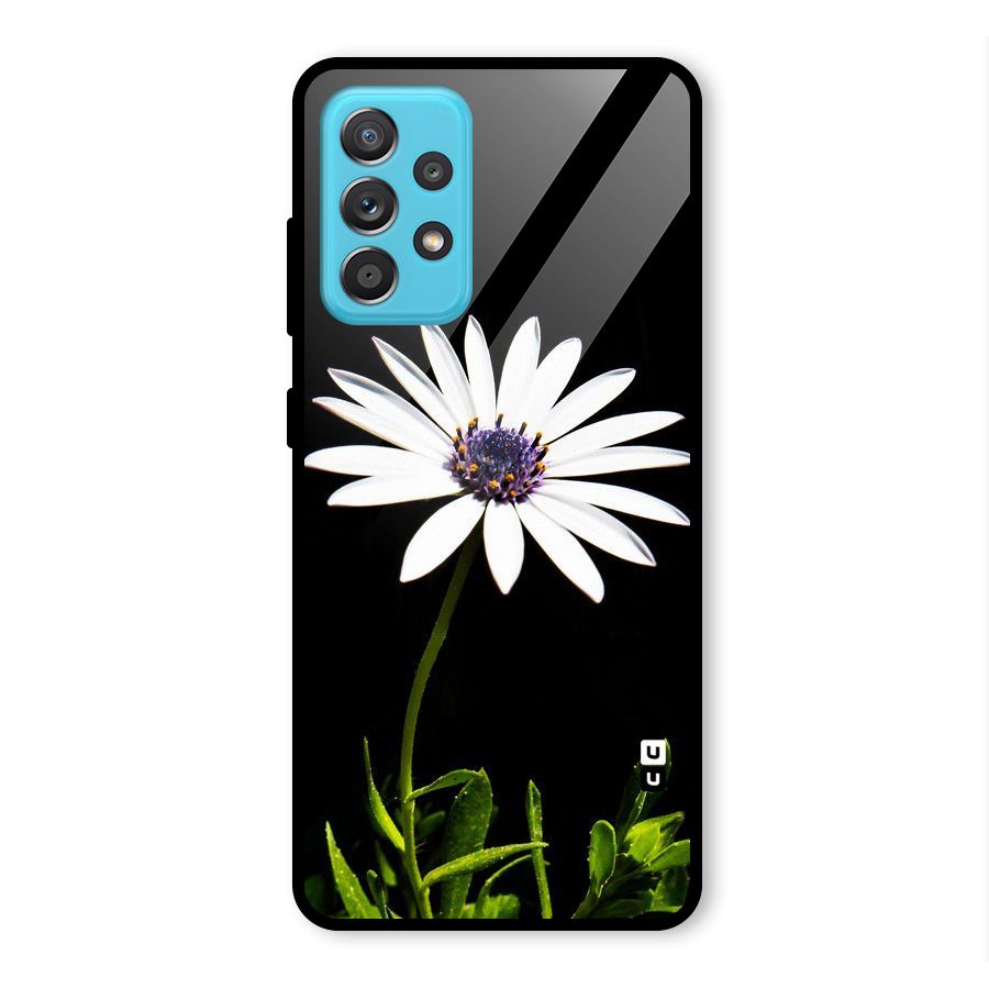 Flower White Spring Glass Back Case for Galaxy A52s 5G