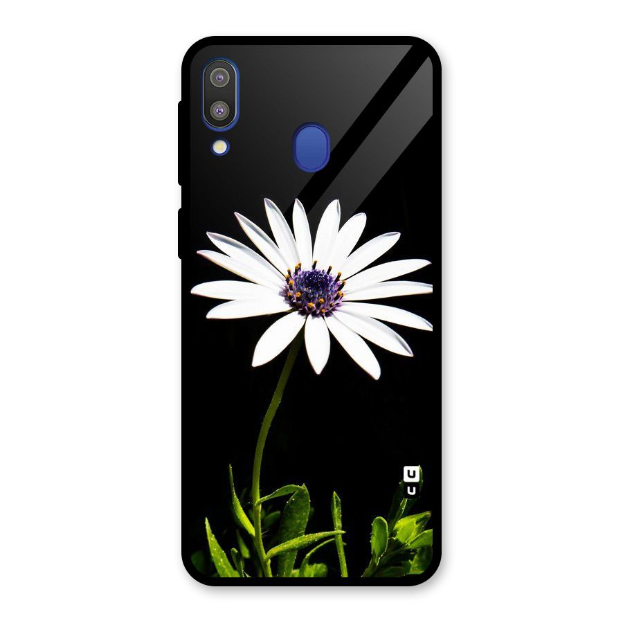 Flower White Spring Glass Back Case for Galaxy M20