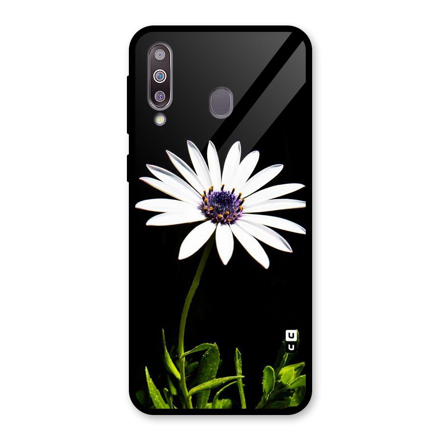 Flower White Spring Glass Back Case for Galaxy M30