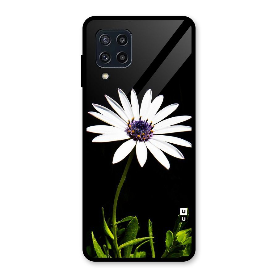Flower White Spring Glass Back Case for Galaxy M32