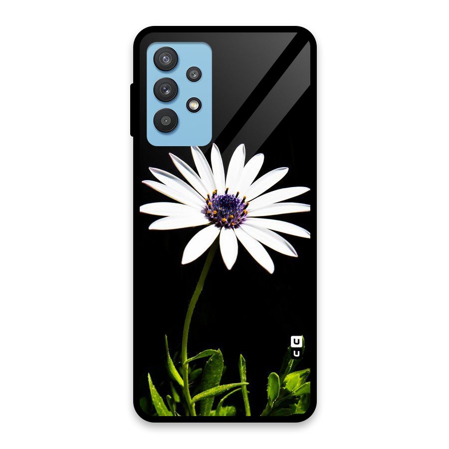 Flower White Spring Glass Back Case for Galaxy M32 5G