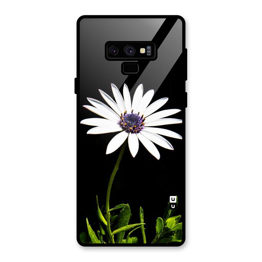 Flower White Spring Glass Back Case for Galaxy Note 9