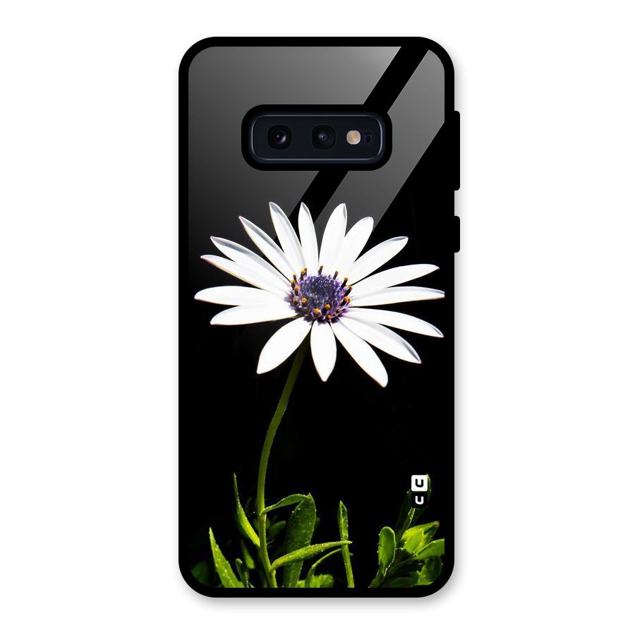 Flower White Spring Glass Back Case for Galaxy S10e