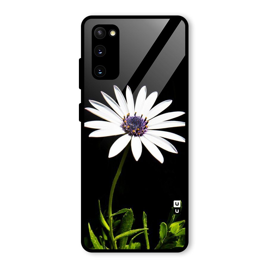 Flower White Spring Glass Back Case for Galaxy S20 FE 5G