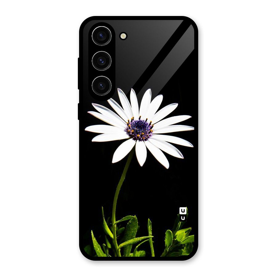 Flower White Spring Glass Back Case for Galaxy S23 Plus