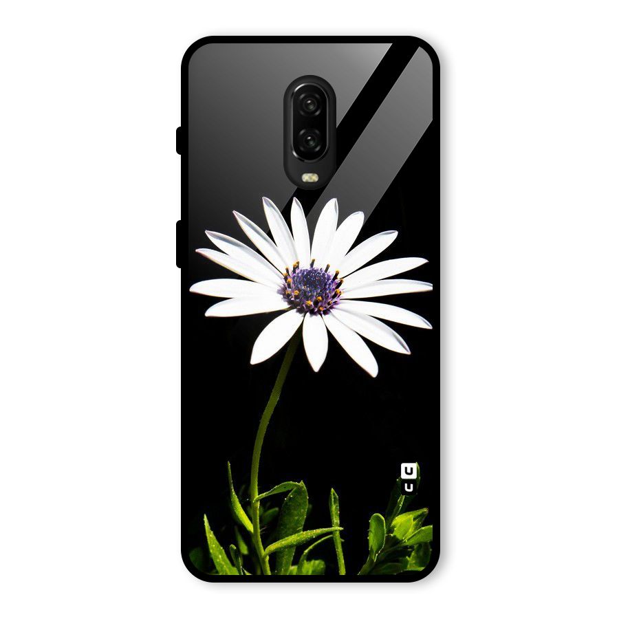 Flower White Spring Glass Back Case for OnePlus 6T