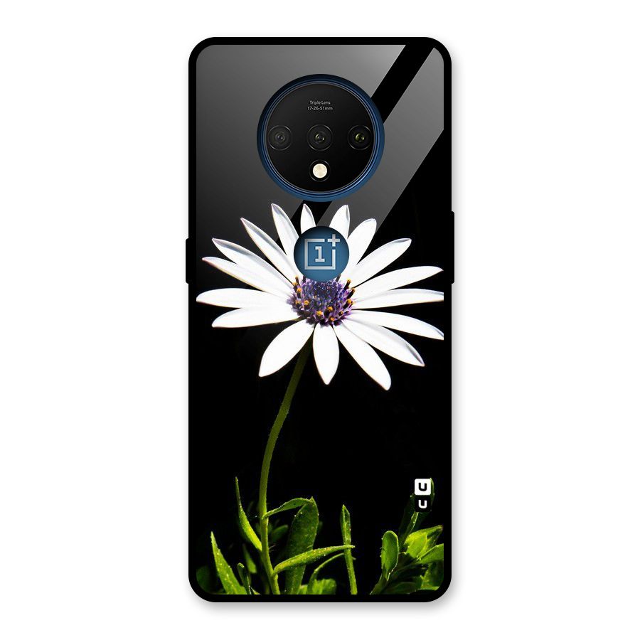 Flower White Spring Glass Back Case for OnePlus 7T