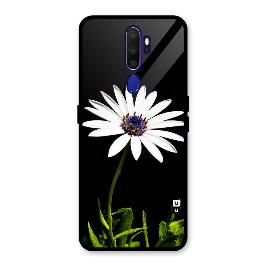 Flower White Spring Glass Back Case for Oppo A9 (2020)