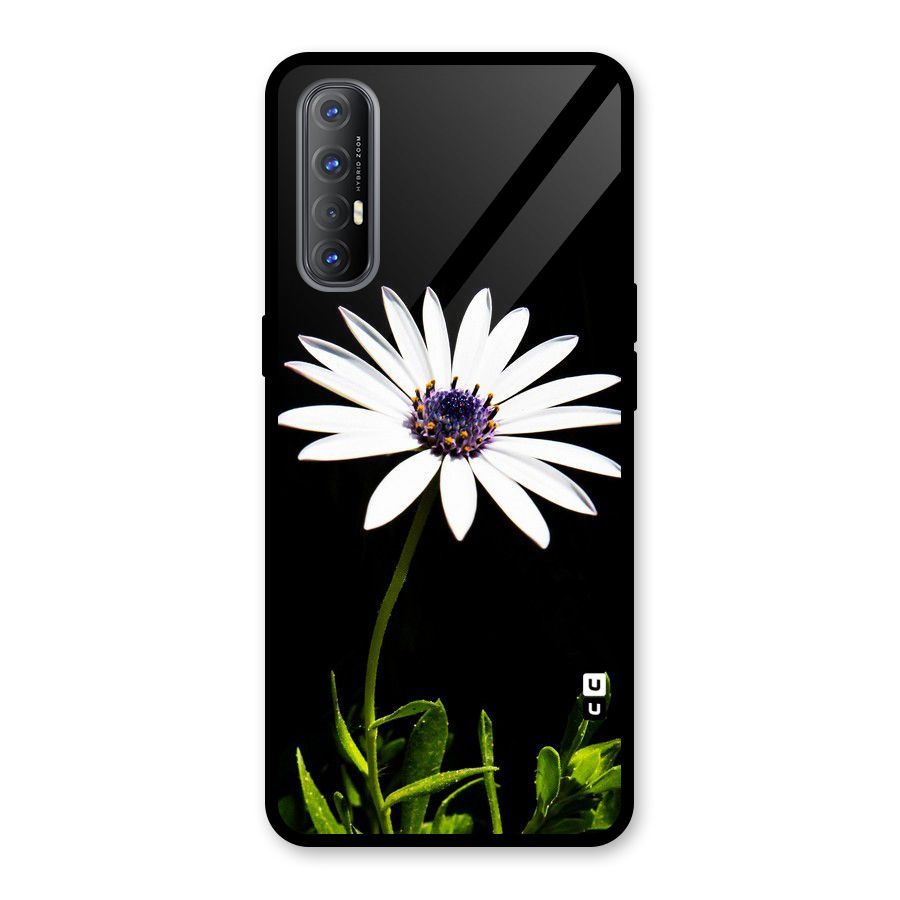 Flower White Spring Glass Back Case for Oppo Reno3 Pro