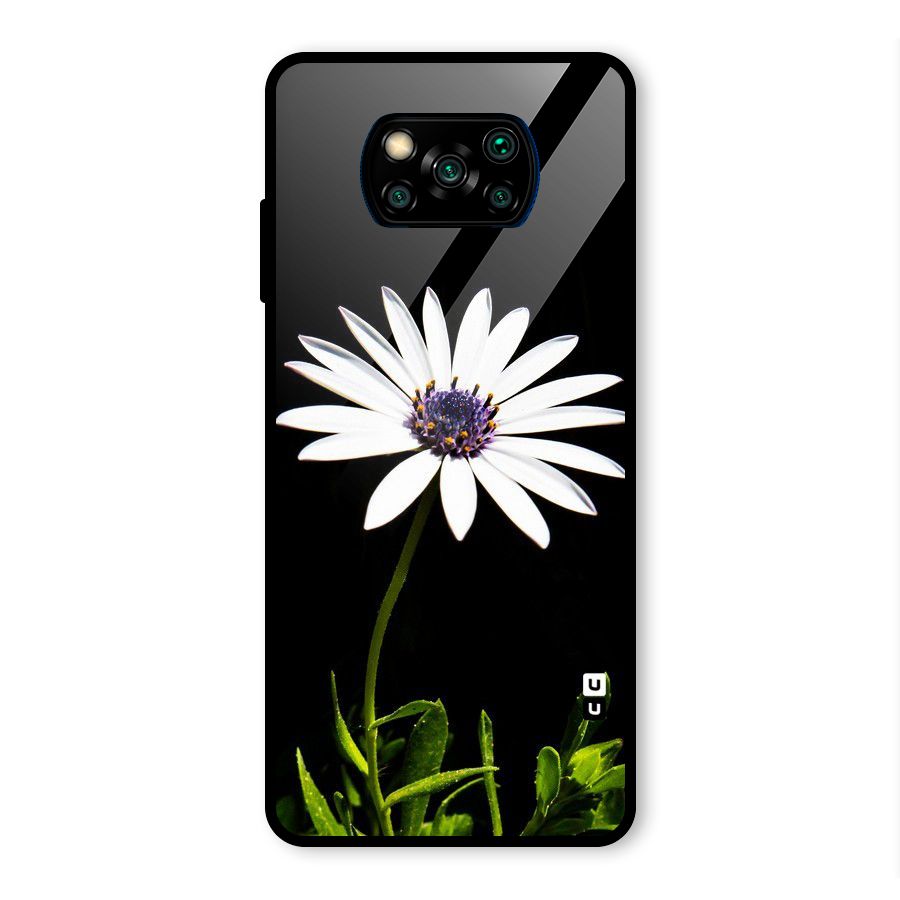 Flower White Spring Glass Back Case for Poco X3 Pro