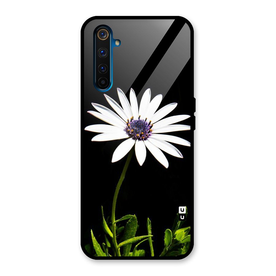 Flower White Spring Glass Back Case for Realme 6 Pro