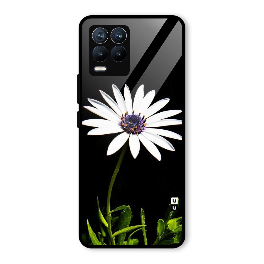Flower White Spring Glass Back Case for Realme 8 Pro