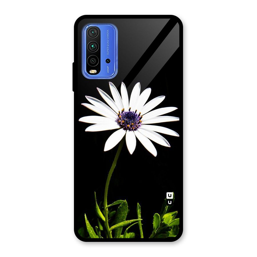 Flower White Spring Glass Back Case for Redmi 9 Power