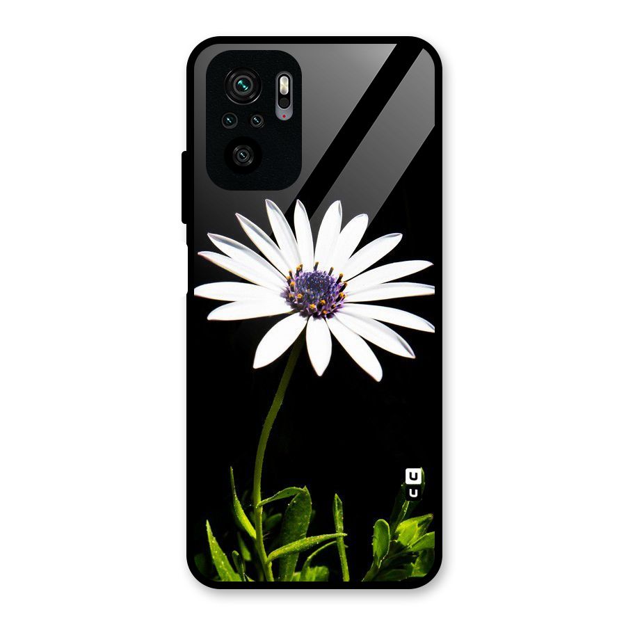 Flower White Spring Glass Back Case for Redmi Note 10S