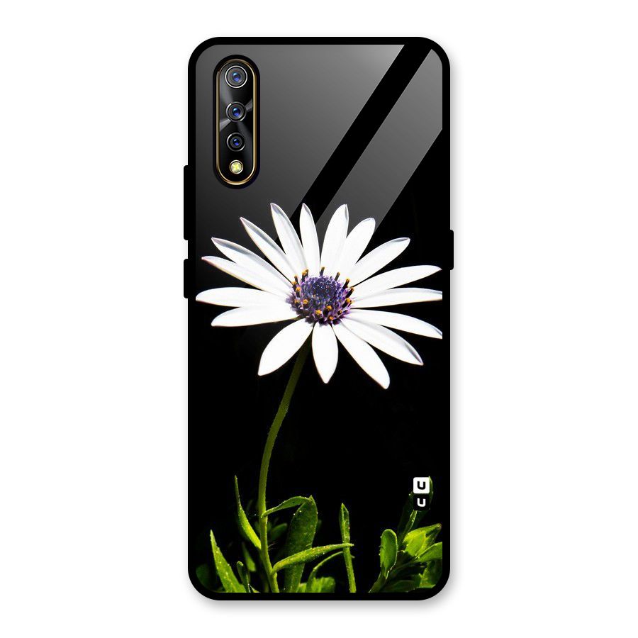 Flower White Spring Glass Back Case for Vivo S1