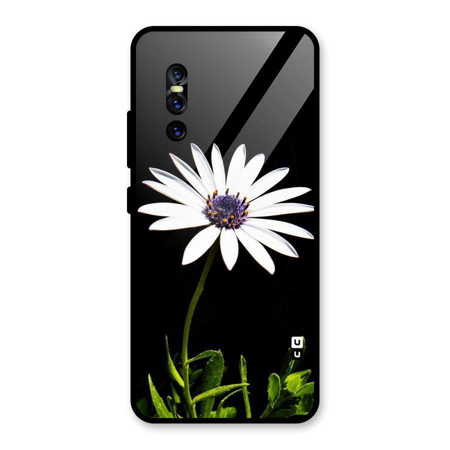 Flower White Spring Glass Back Case for Vivo V15 Pro