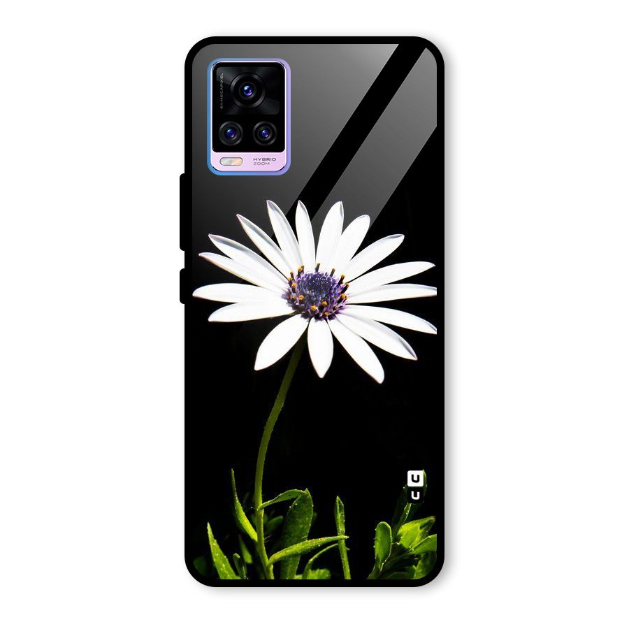 Flower White Spring Glass Back Case for Vivo V20 Pro