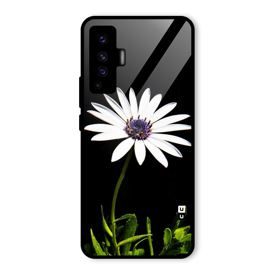 Flower White Spring Glass Back Case for Vivo X50