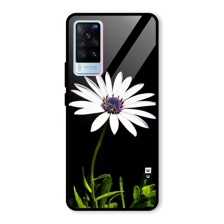 Flower White Spring Glass Back Case for Vivo X60