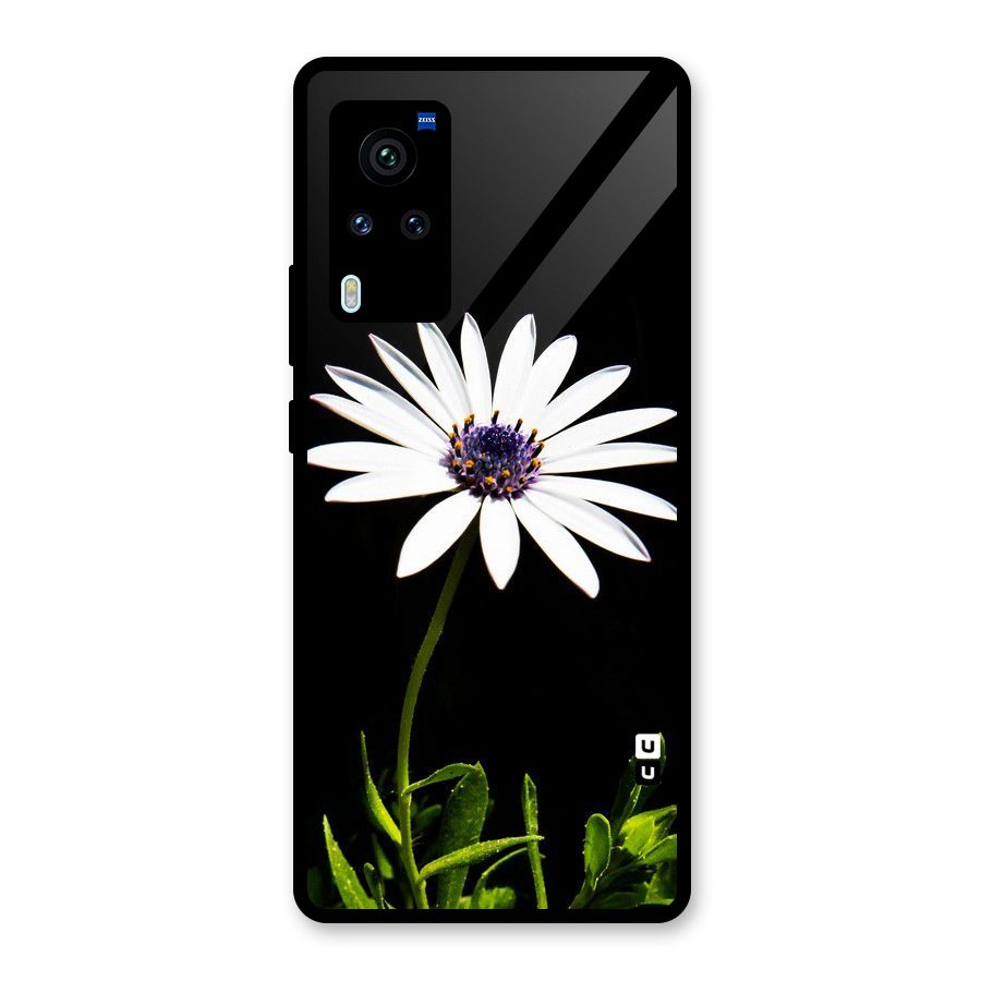 Flower White Spring Glass Back Case for Vivo X60 Pro