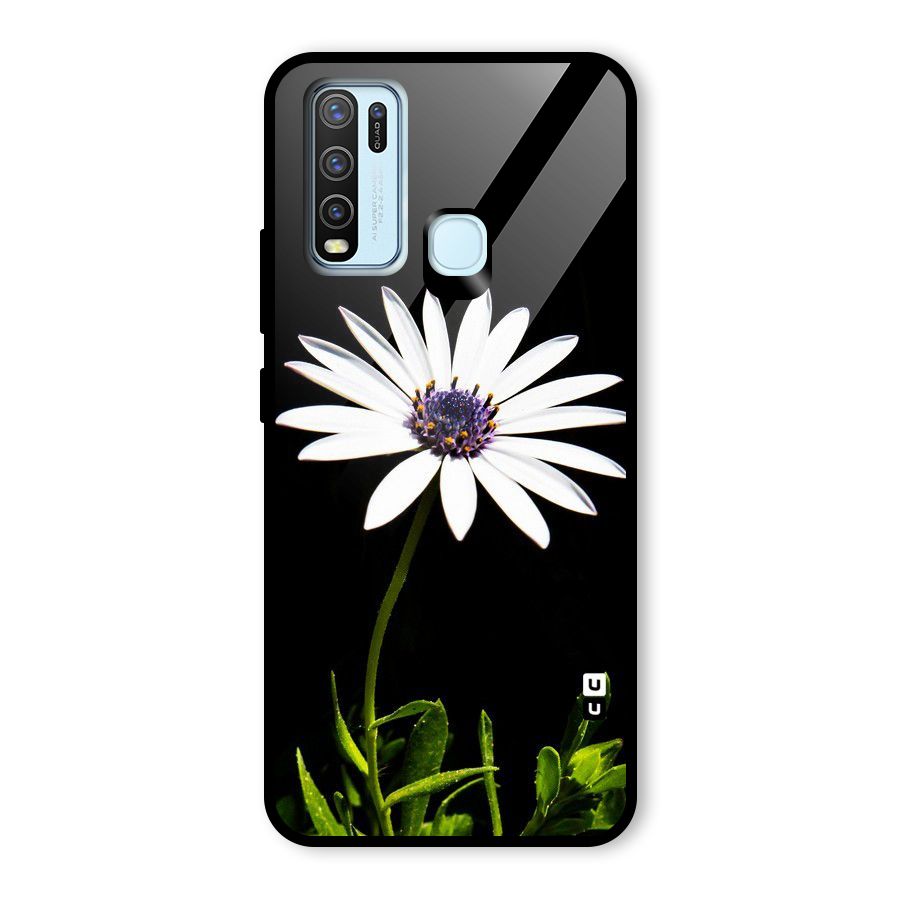 Flower White Spring Glass Back Case for Vivo Y50