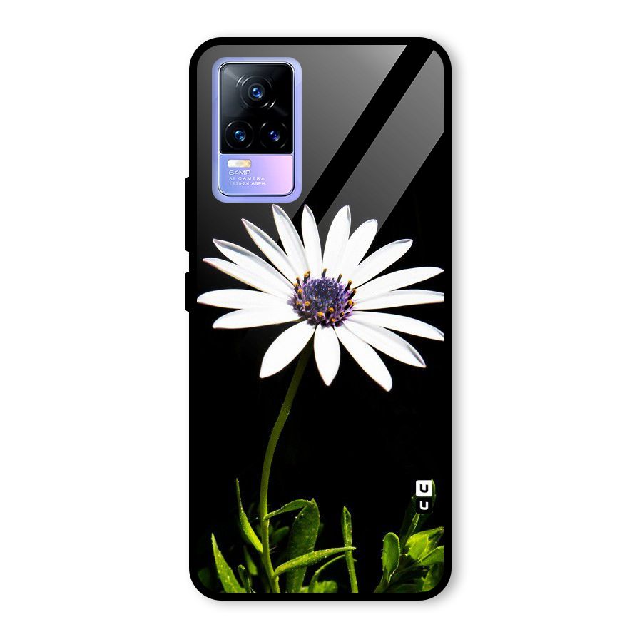 Flower White Spring Glass Back Case for Vivo Y73