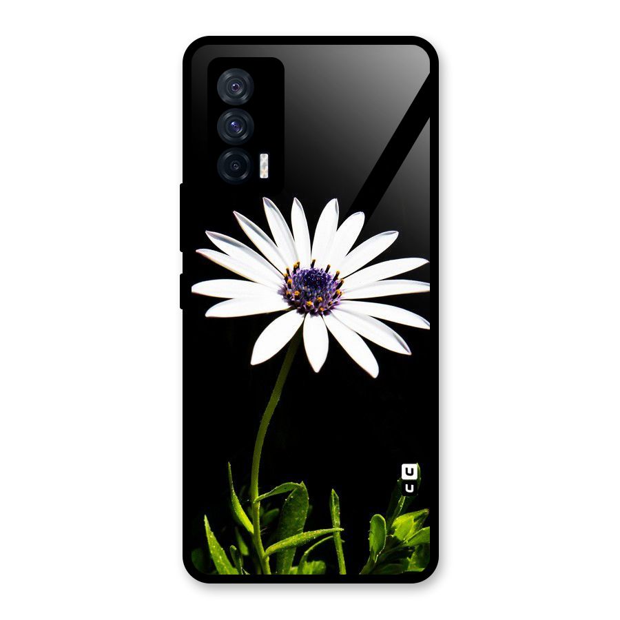 Flower White Spring Glass Back Case for Vivo iQOO 7 5G