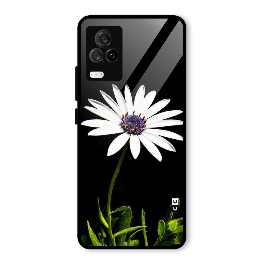 Flower White Spring Glass Back Case for Vivo iQOO 7 Legend 5G