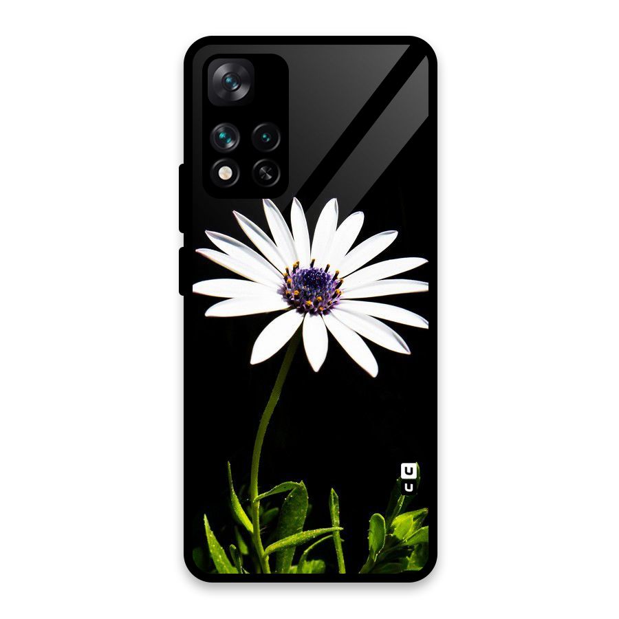 Flower White Spring Glass Back Case for Xiaomi 11i HyperCharge 5G