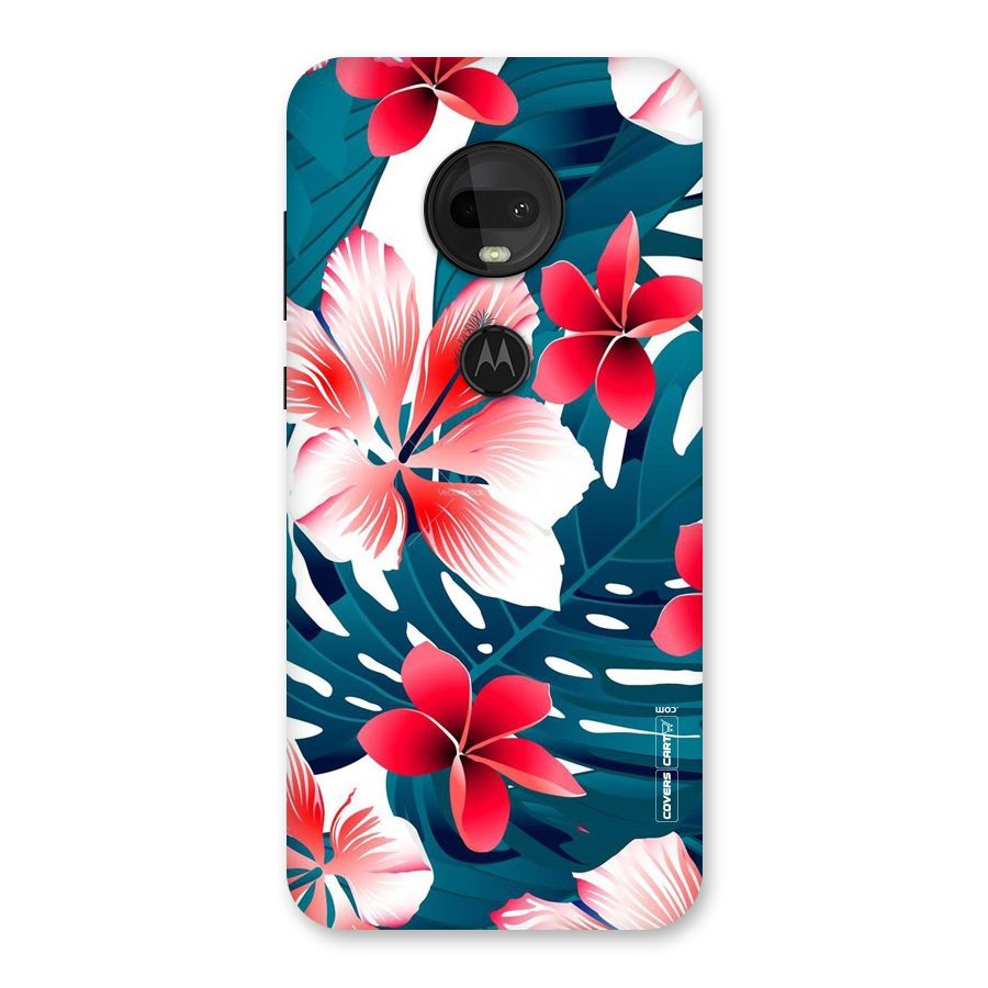 Flower design Back Case for Moto G7