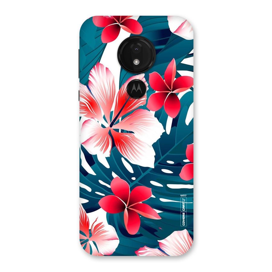 Flower design Back Case for Moto G7 Power