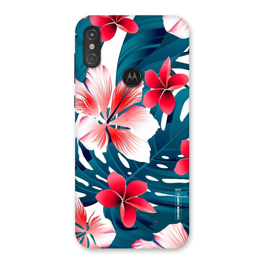Flower design Back Case for Motorola One Power