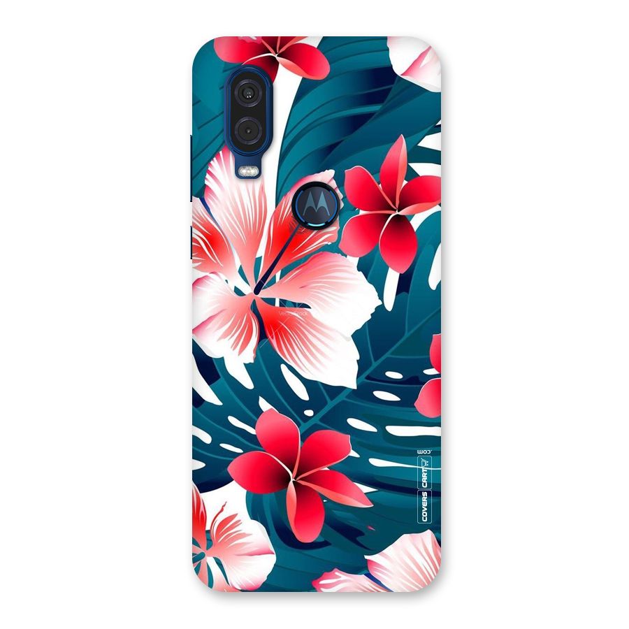Flower design Back Case for Motorola One Vision