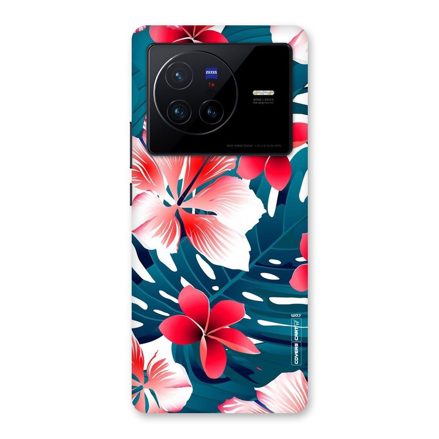 Flower design Back Case for Vivo X80