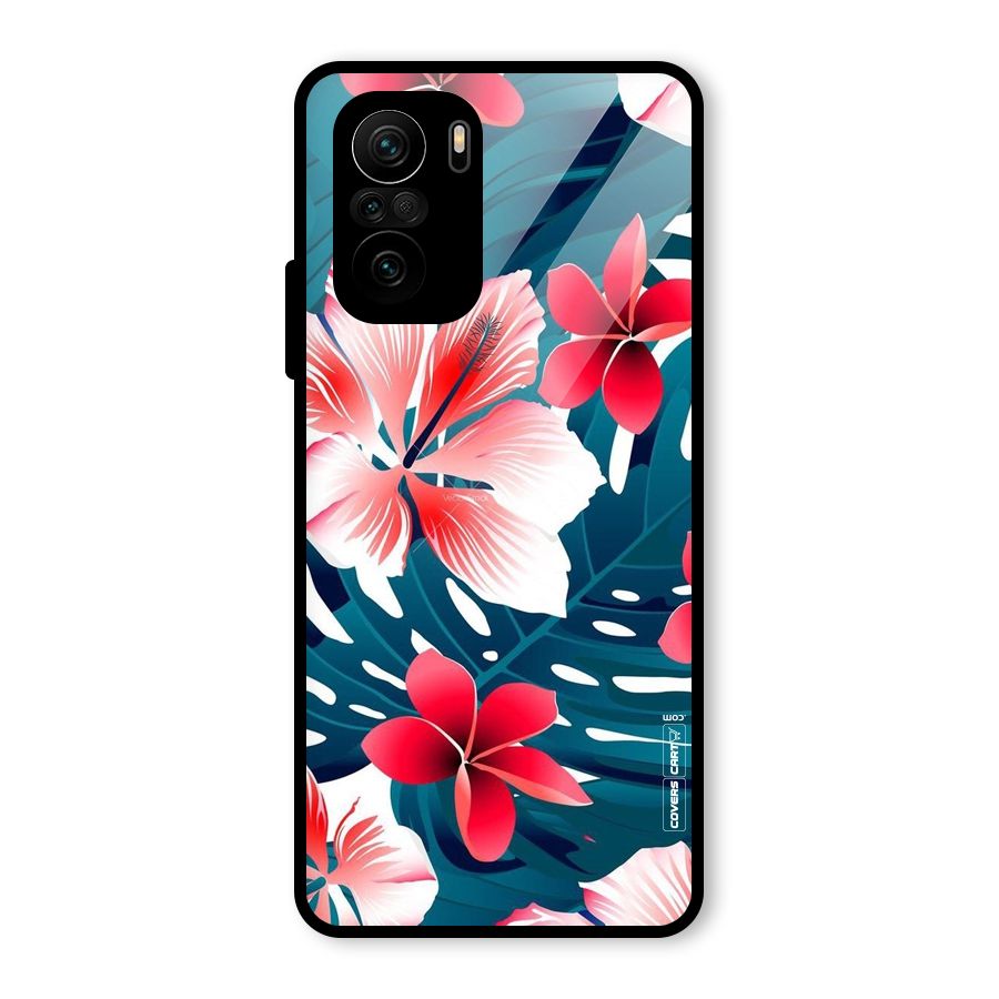 Flower design Glass Back Case for Mi 11X Pro