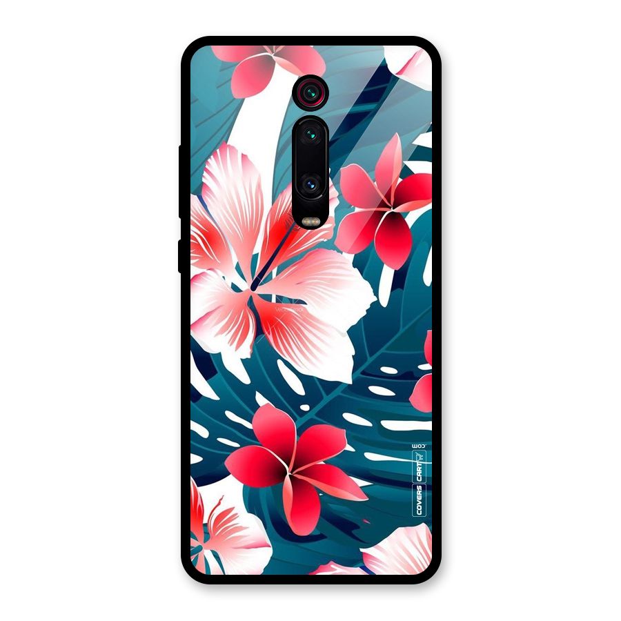 Flower design Glass Back Case for Redmi K20