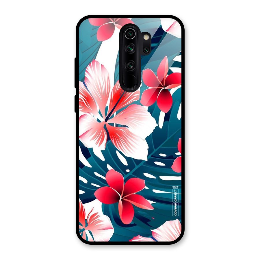 Flower design Glass Back Case for Redmi Note 8 Pro