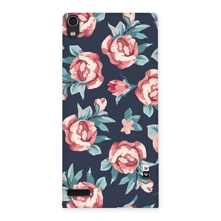 Flowers Painting Back Case for Ascend P6